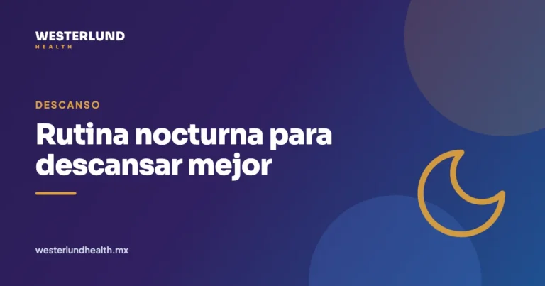 Rutina nocturna para descansar mejor — Westerlund Health
